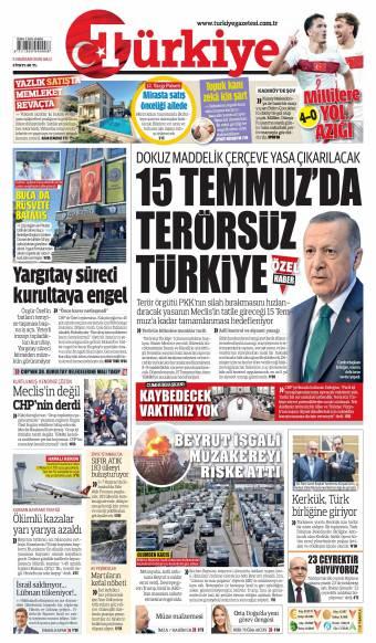 02 Haziran 2026 Türkiye Gazetesi Manşetleri