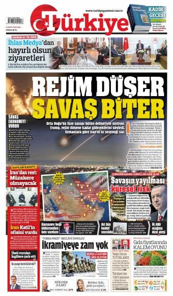 04 Mart 2026 Türkiye Gazetesi Manşetleri