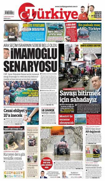 03 Nisan 2026 Türkiye Gazetesi Manşetleri