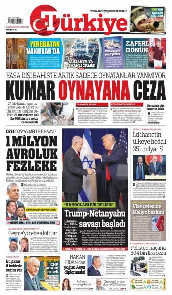 03 Haziran 2026 Türkiye Gazetesi Manşetleri