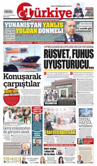 03 Eylül 2026 Türkiye Gazetesi Manşetleri