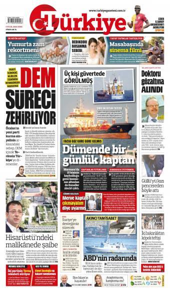 04 Eylül 2026 Türkiye Gazetesi Manşetleri