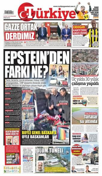 06 Şubat 2026 Türkiye Gazetesi Manşetleri