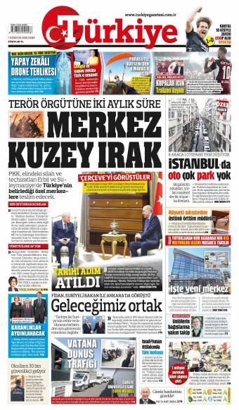 07 Ağustos 2026 Türkiye Gazetesi Manşetleri