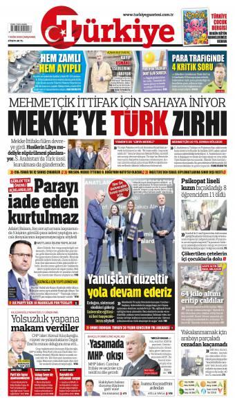 08 Ekim 2026 Türkiye Gazetesi Manşetleri