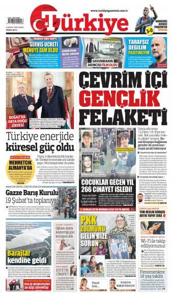09 Şubat 2026 Türkiye Gazetesi Manşetleri