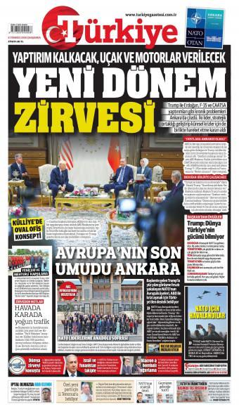 08 Temmuz 2026 Türkiye Gazetesi Manşetleri