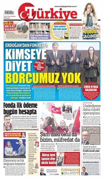 09 Ekim 2026 Türkiye Gazetesi Manşetleri