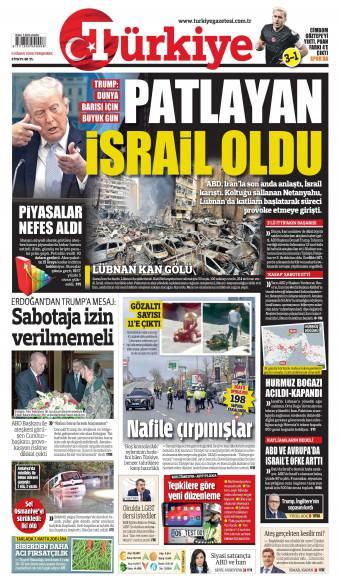 09 Nisan 2026 Türkiye Gazetesi Manşetleri