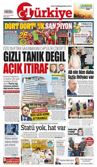 10 Mayıs 2026 Türkiye Gazetesi Manşetleri