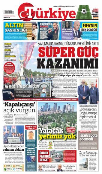 10 Temmuz 2026 Türkiye Gazetesi Manşetleri