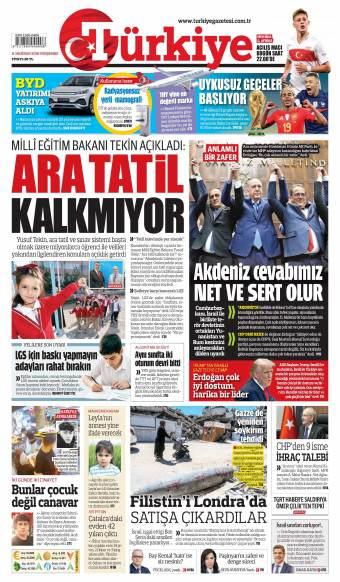11 Haziran 2026 Türkiye Gazetesi Manşetleri