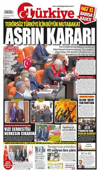 11 Ağustos 2026 Türkiye Gazetesi Manşetleri