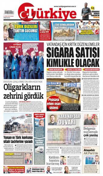 12 Ekim 2026 Türkiye Gazetesi Manşetleri
