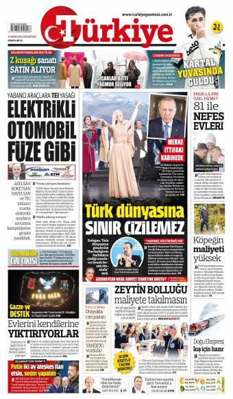 13 Ekim 2026 Türkiye Gazetesi Manşetleri