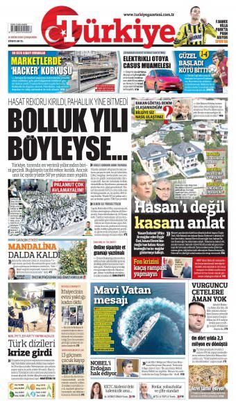 15 Ekim 2026 Türkiye Gazetesi Manşetleri