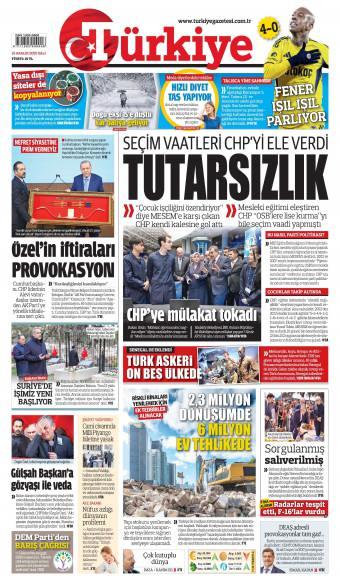 16 Aralık 2025 Türkiye Gazetesi Manşetleri