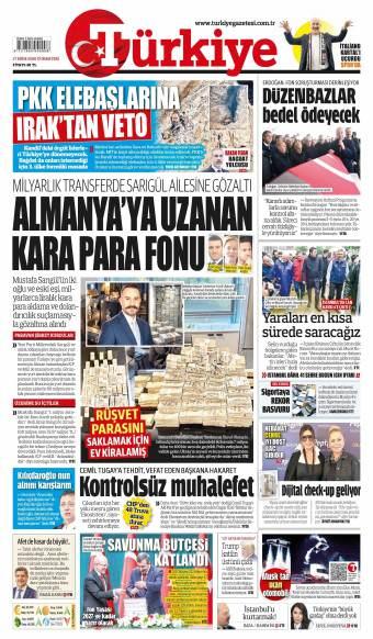 18 Ekim 2026 Türkiye Gazetesi Manşetleri