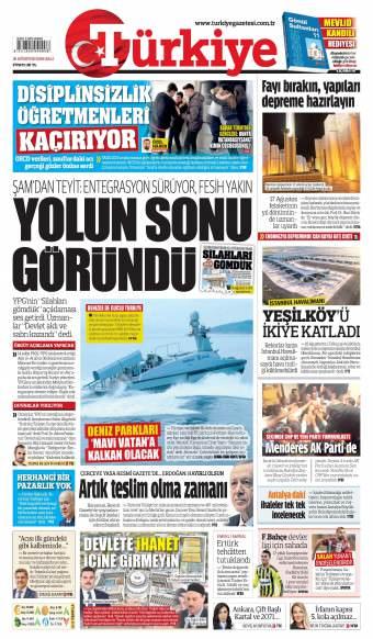 18 Ağustos 2026 Türkiye Gazetesi Manşetleri