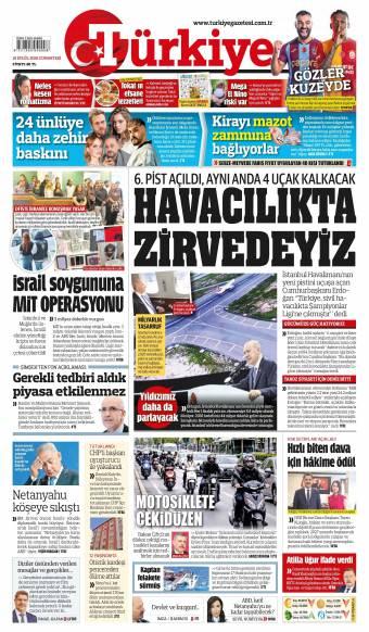 19 Eylül 2026 Türkiye Gazetesi Manşetleri