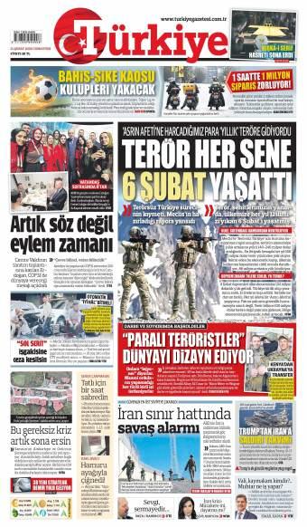 22 Şubat 2026 Türkiye Gazetesi Manşetleri
