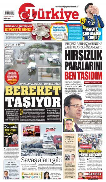 25 Şubat 2026 Türkiye Gazetesi Manşetleri