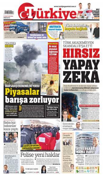 24 Mart 2026 Türkiye Gazetesi Manşetleri