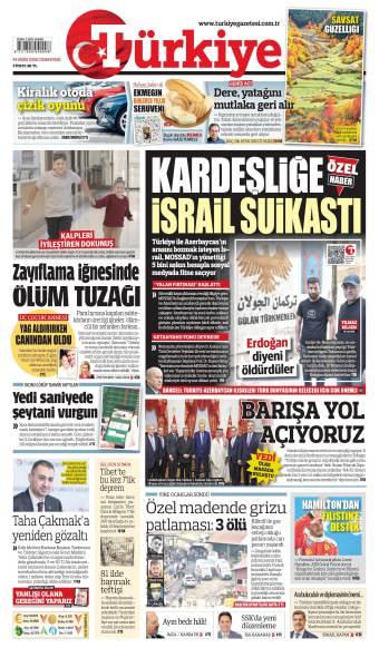 24 Ekim 2026 Türkiye Gazetesi Manşetleri