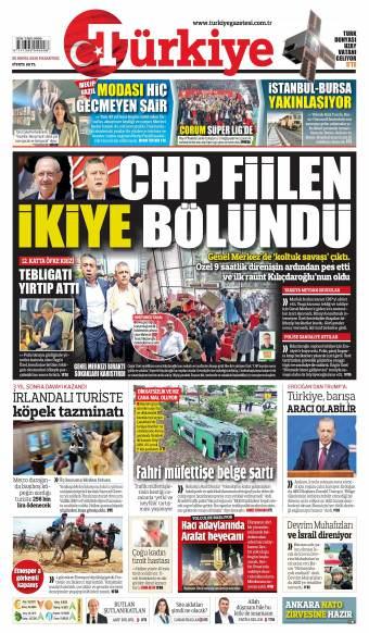 25 Mayıs 2026 Türkiye Gazetesi Manşetleri