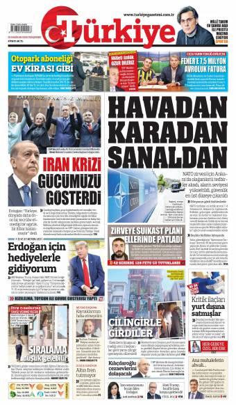 25 Haziran 2026 Türkiye Gazetesi Manşetleri