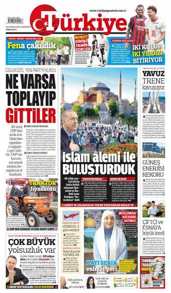 25 Temmuz 2026 Türkiye Gazetesi Manşetleri