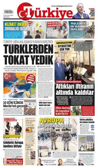 25 Ekim 2026 Türkiye Gazetesi Manşetleri