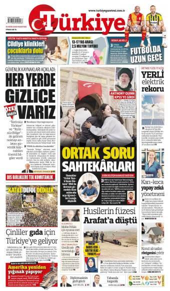 26 Ekim 2026 Türkiye Gazetesi Manşetleri
