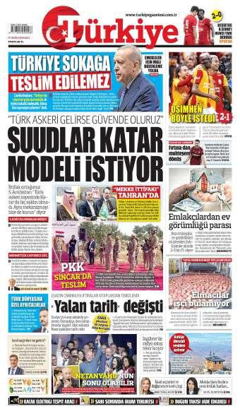 27 Ekim 2026 Türkiye Gazetesi Manşetleri