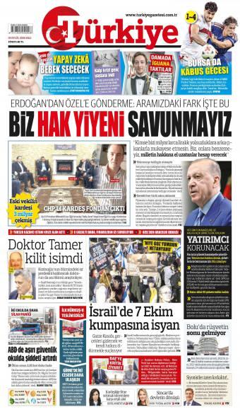 30 Eylül 2026 Türkiye Gazetesi Manşetleri