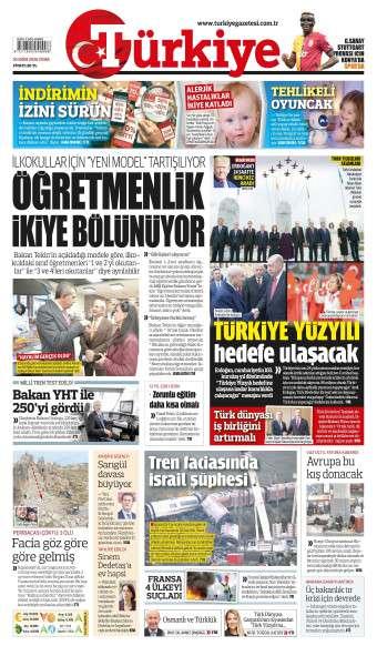 30 Ekim 2026 Türkiye Gazetesi Manşetleri