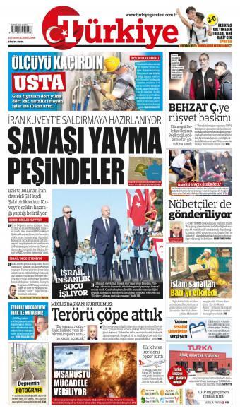 31 Temmuz 2026 Türkiye Gazetesi Manşetleri