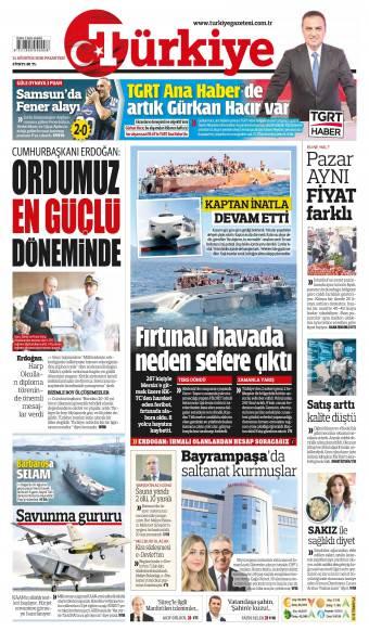31 Ağustos 2026 Türkiye Gazetesi Manşetleri