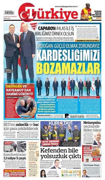 31 Ekim 2026 Türkiye Gazetesi Manşetleri
