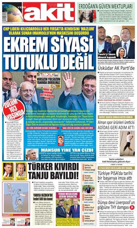 Türkiye Gazetesi, Günlük Gazete Manşetleri - Haber7 - Haber - Haberler