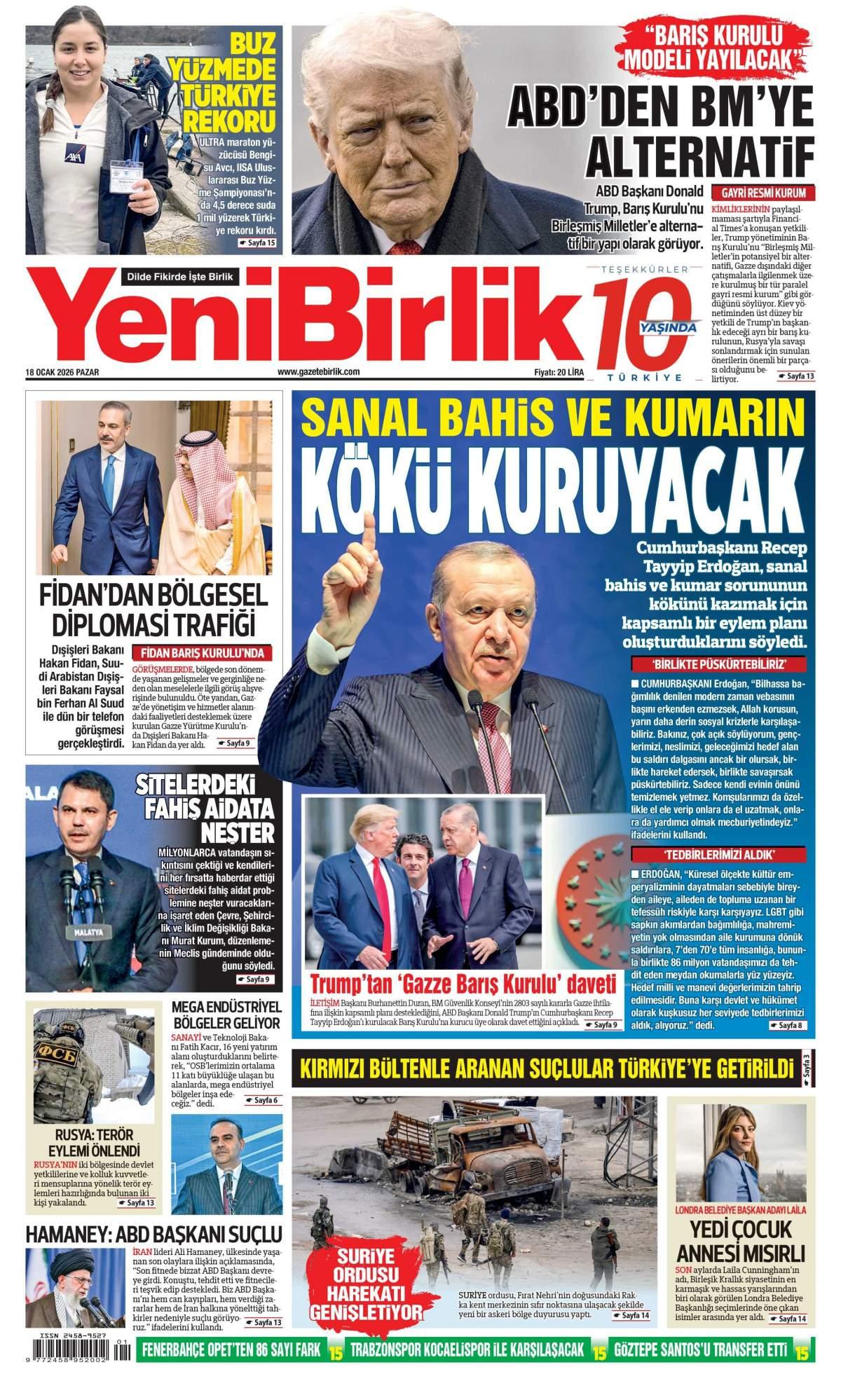 Yeni Birlik Gazetesi