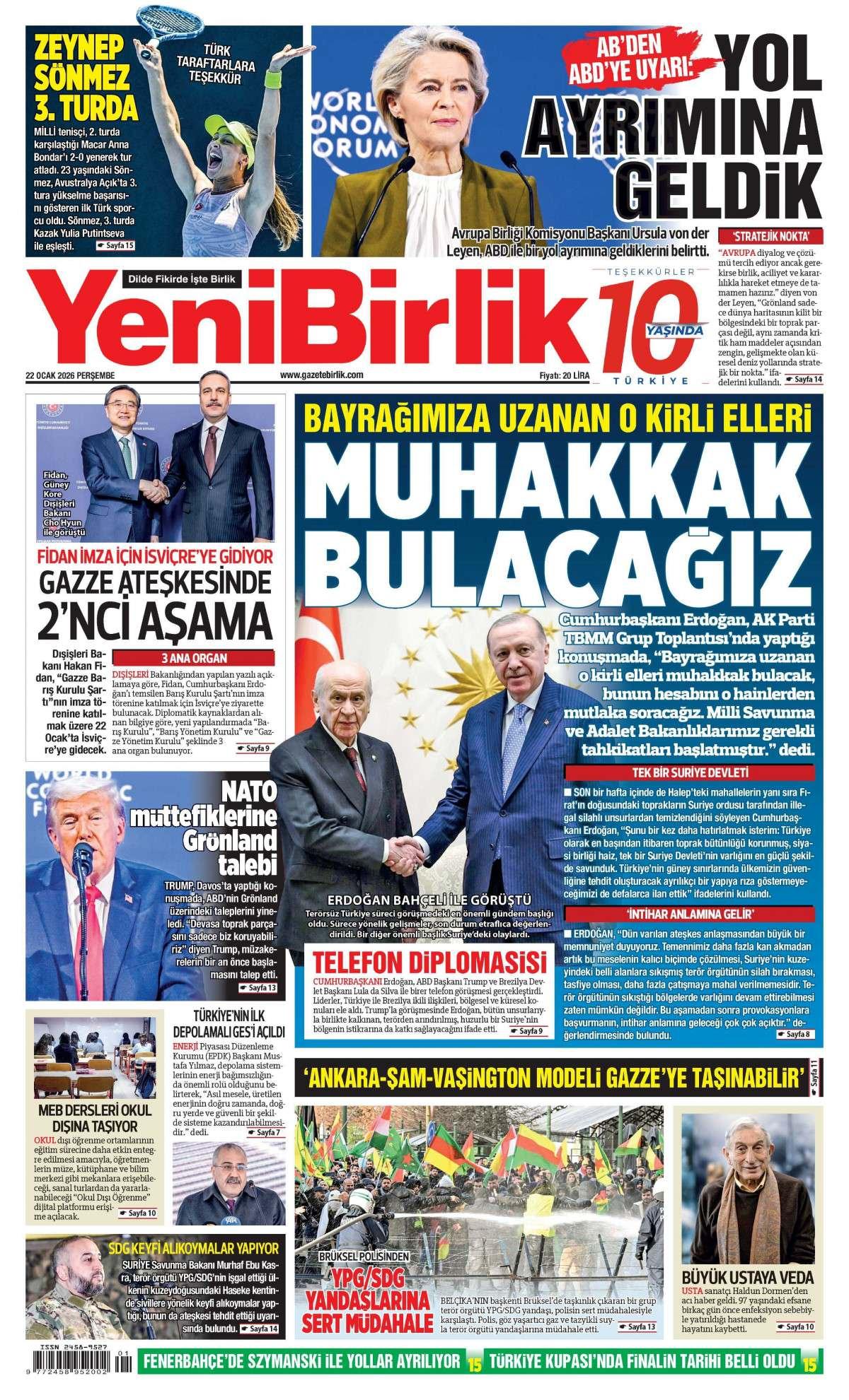 Yeni Birlik Gazetesi