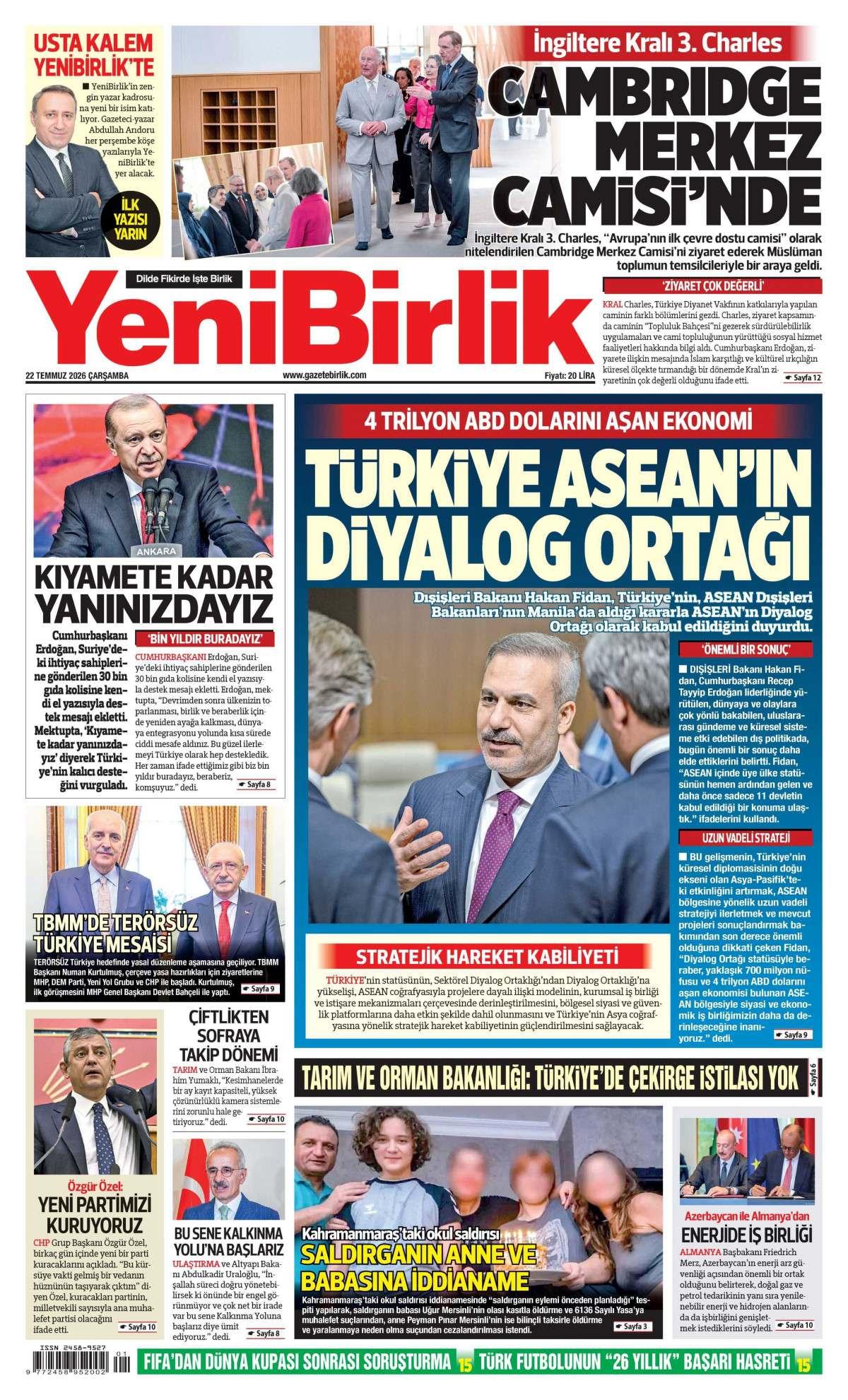 Yeni Birlik Gazetesi
