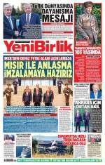 29 Ekim 2026 Yeni Birlik Gazetesi Manşetleri