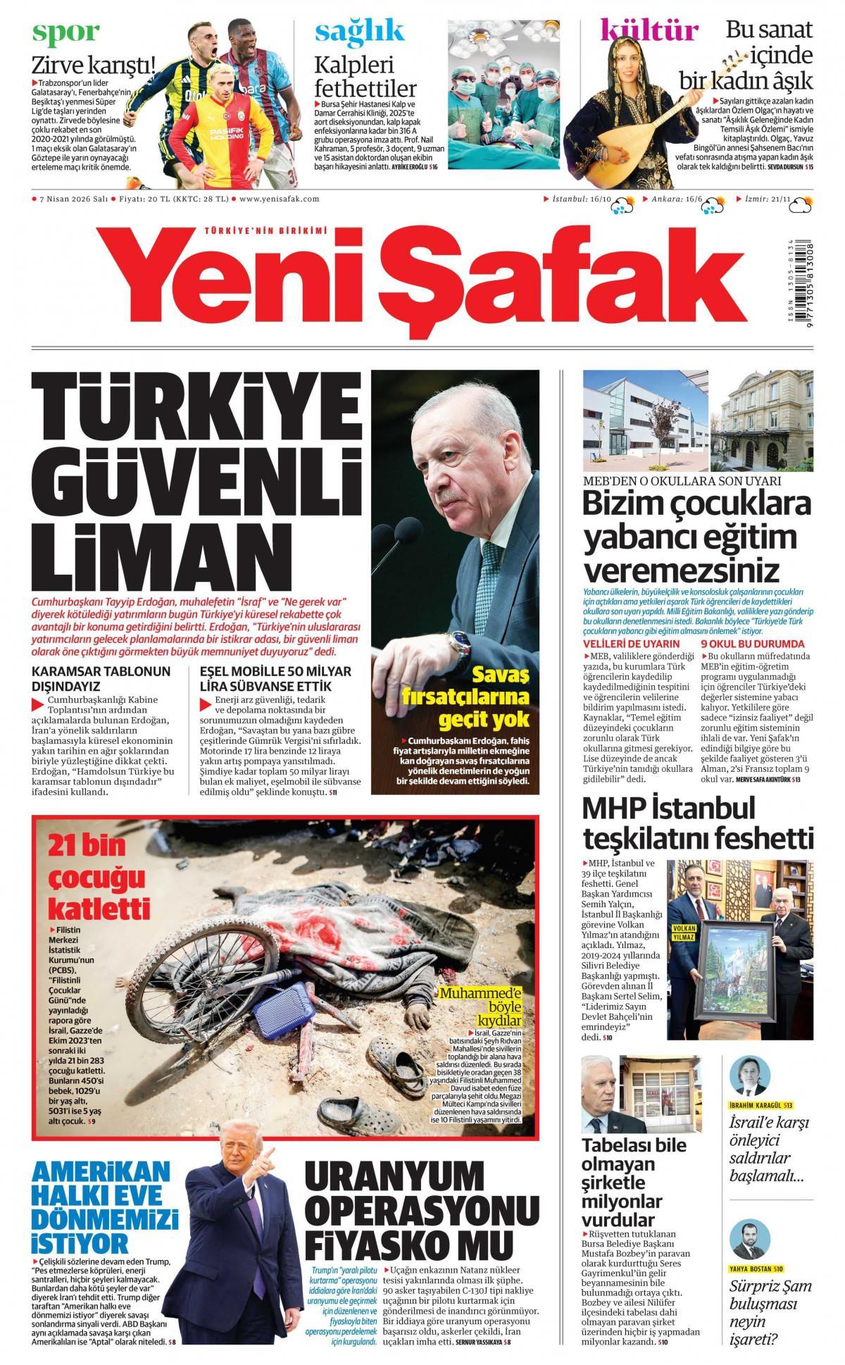 Yeni Şafak Gazetesi