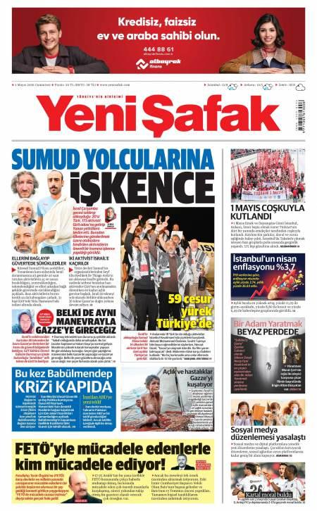 02 Mayıs 2026 Yeni Şafak Gazetesi Manşetleri