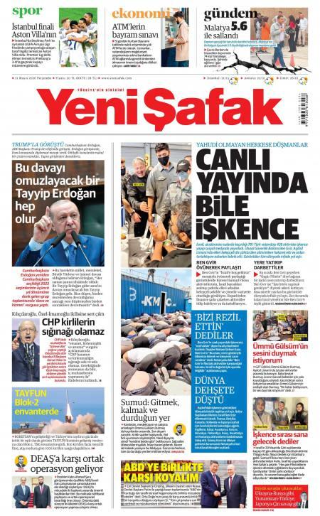 21 Mayıs 2026 Yeni Şafak Gazetesi Manşetleri