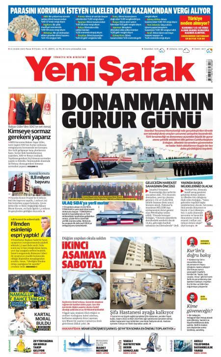 22 Aralık 2025 Yeni Şafak Gazetesi Manşetleri