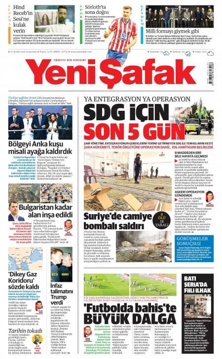 28 Aralık 2025 Yeni Şafak Gazetesi Manşetleri