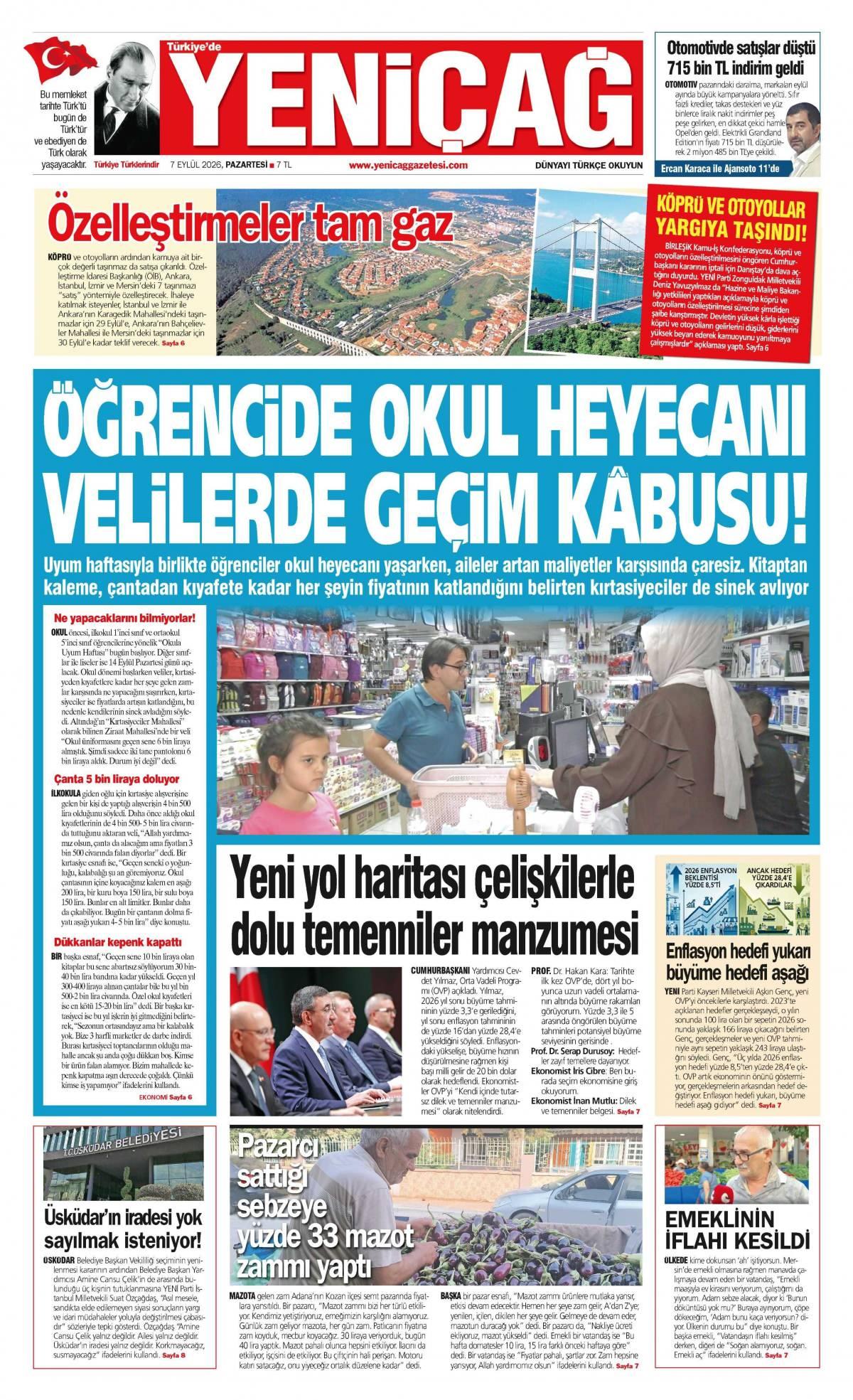 Yeni &Ccedil;ağ Gazetesi
